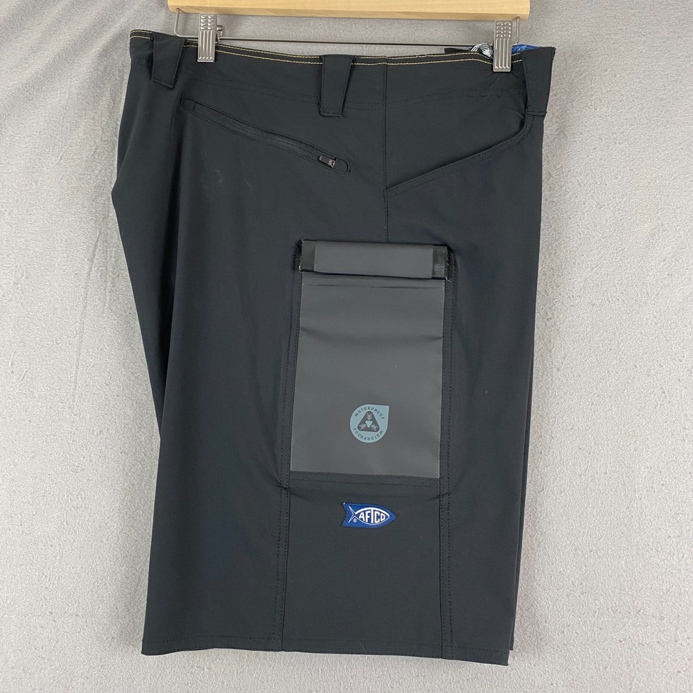 AFTCO AFTECH Shorts Mens 38 Fishing Cargo 11" Quick Dry Waterproof Pocket
